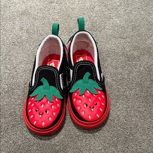 Vans Kids Red Strawberry Sneakers